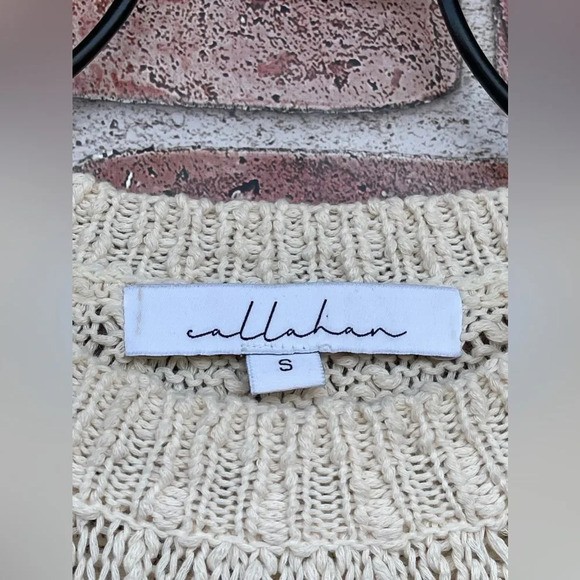 Callahan Fringe Isla Cream Column Dress size small - Picture 9 of 13